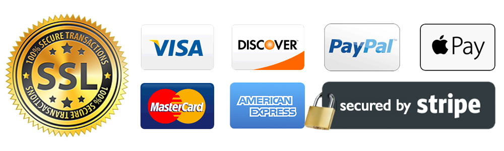 Secure Checkout - Payment Methods Accepted (Visa, Mastercard, PayPal)